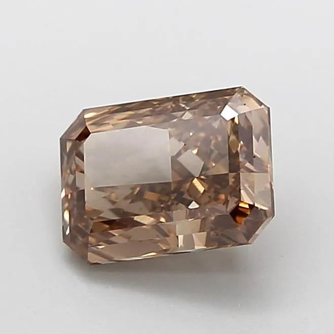 1.40ct Radiant Lab Grown Diamond (Colour Fancy Light Brown, Clarity VS1, IGI Certified)