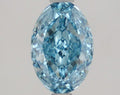 1.41ct Oval Lab Grown Diamond (Colour Fancy Vivid Blue, Clarity VS2, IGI Certified)
