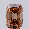 1.42ct Cushion brilliant Lab Grown Diamond (Colour Fancy Brown, Clarity VVS2, IGI Certified)