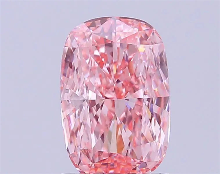 1.43ct Cushion modified Lab Grown Diamond (Colour Fancy Vivid Pink, Clarity VS1, IGI Certified)