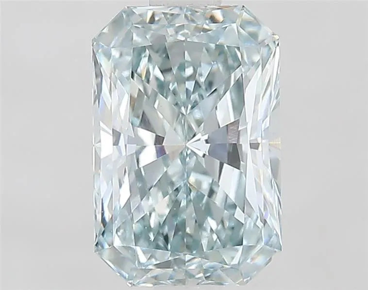 1.43ct Radiant Lab Grown Diamond (Colour Fancy Light Blue Green, Clarity VS1, IGI Certified)