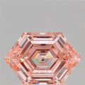 1.45ct Hexagonal Lab Grown Diamond (Colour Fancy Vivid Pink, Clarity VS1, IGI Certified)