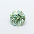 1.45ct Round Lab Grown Diamond (Colour Fancy Vivid Green, Clarity VS1, Cut ID, IGI Certified)