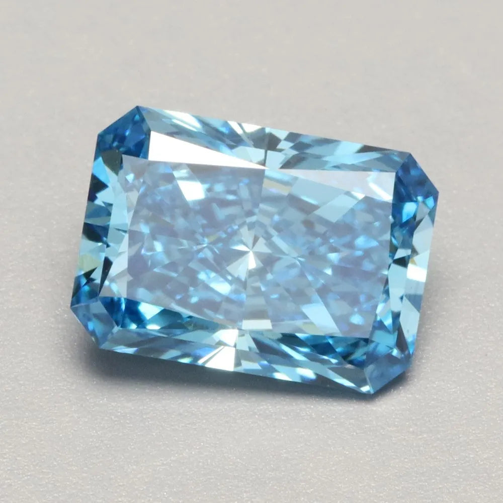 1.47ct Radiant Lab Grown Diamond (Colour Fancy Vivid Blue, Clarity VS1, Uncertified)
