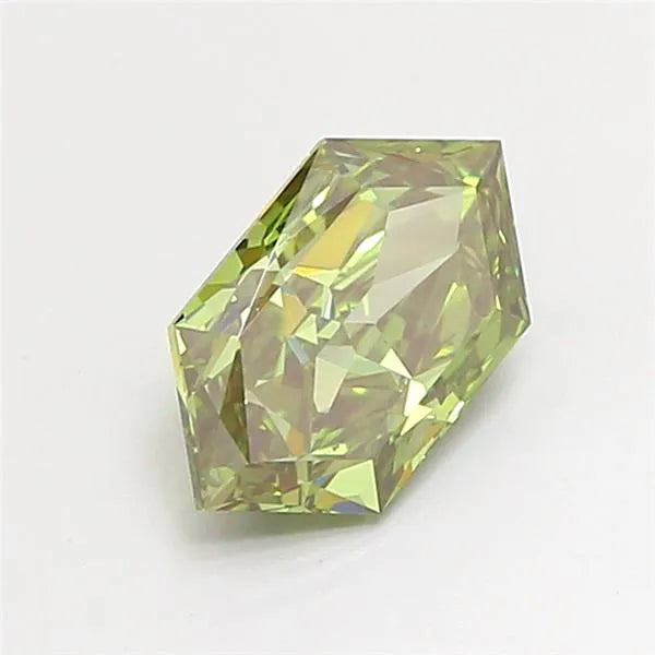 1.50ct Hexagonal Lab Grown Diamond (Colour Fancy Vivid Green, Clarity VS2, IGI Certified)