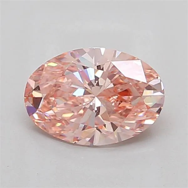 1.50ct Oval Lab Grown Diamond (Colour Fancy Intense Pink, Clarity VS1, IGI Certified)