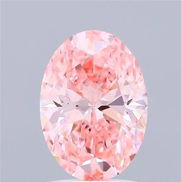 1.50ct Oval Lab Grown Diamond (Colour Fancy Vivid Pink, Clarity VS1, IGI Certified)