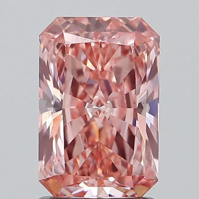 1.50ct Radiant Lab Grown Diamond (Colour Fancy Vivid Pink, Clarity VS2, IGI Certified)