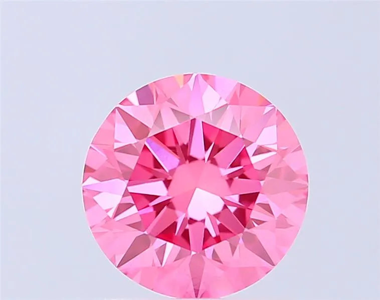 1.50ct Round Lab Grown Diamond (Colour Fancy Vivid Pink, Clarity VS1, Cut EX, IGI Certified)