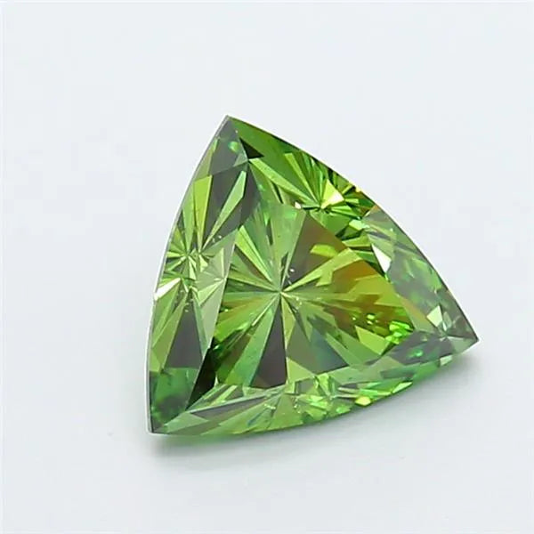 1.50ct Triangular Lab Grown Diamond (Colour Fancy Vivid Green, Clarity VS2, IGI Certified)