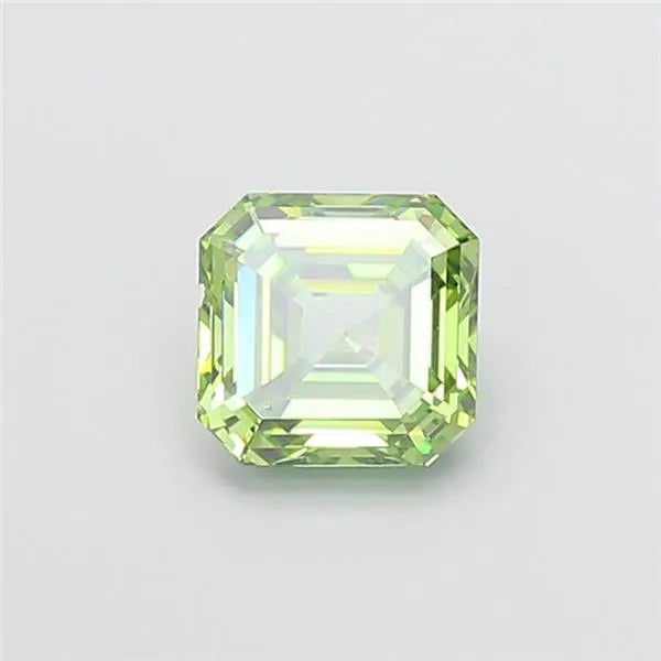1.51ct Asscher Lab Grown Diamond (Colour Fancy Vivid Green, Clarity VS1, IGI Certified)