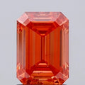 1.51ct Emerald Lab Grown Diamond (Colour Fancy Vivid Red, Clarity VS2, Uncertified)