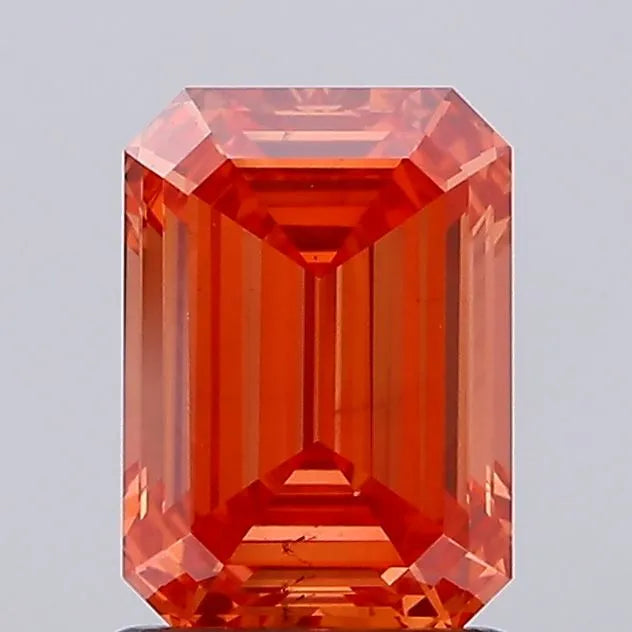 1.51ct Emerald Lab Grown Diamond (Colour Fancy Vivid Red, Clarity VS2, Uncertified)