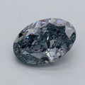 1.51ct Oval Lab Grown Diamond (Colour Fancy Blueish Gray, Clarity VS2, IGI Certified)