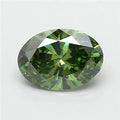 1.51ct Oval Lab Grown Diamond (Colour Fancy Vivid Green, Clarity VS1, IGI Certified)