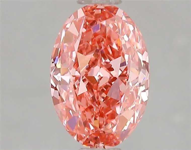 1.51ct Oval Lab Grown Diamond (Colour Fancy Vivid Pink, Clarity VS2, IGI Certified)
