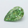 1.51ct Pear Lab Grown Diamond (Colour Fancy Vivid Green, Clarity VS1, IGI Certified)