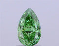 1.51ct Pear Lab Grown Diamond (Colour Fancy Vivid Green, Clarity VS1, IGI Certified)