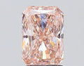 1.51ct Radiant Lab Grown Diamond (Colour Fancy Brownish Pink, Clarity SI1, IGI Certified)