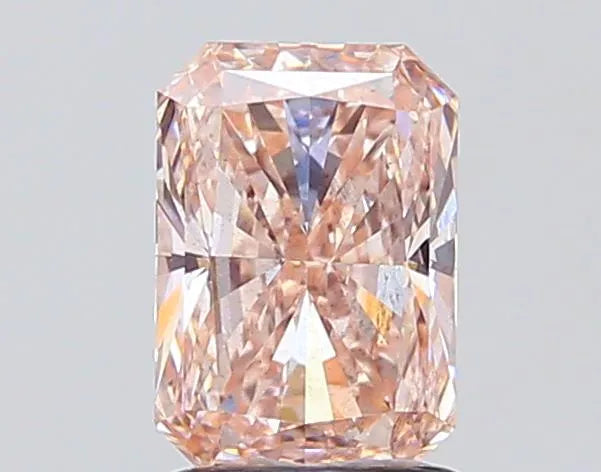 1.51ct Radiant Lab Grown Diamond (Colour Fancy Brownish Pink, Clarity SI1, IGI Certified)