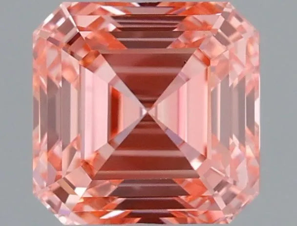 1.52ct Asscher Lab Grown Diamond (Colour Fancy Vivid Pink, Clarity VS1, IGI Certified)