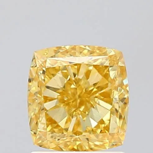 1.52ct Cushion modified Lab Grown Diamond (Colour Fancy Vivid Yellow, Clarity VVS2, IGI Certified)