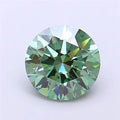 1.52ct Round Lab Grown Diamond (Colour Fancy Vivid Green, Clarity VS1, Cut ID, IGI Certified)