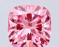 1.54ct Cushion modified Lab Grown Diamond (Colour Fancy Vivid Pink, Clarity VS1, IGI Certified)