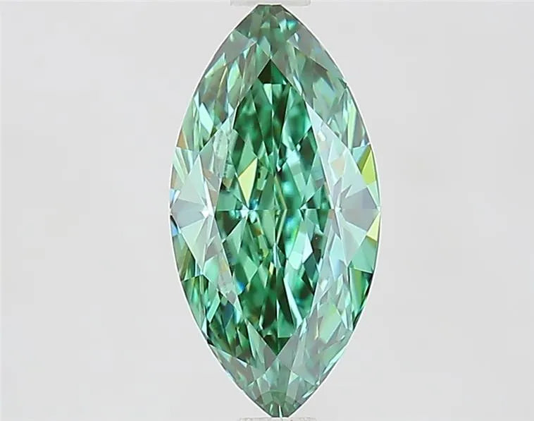 1.54ct Marquise Lab Grown Diamond (Colour Fancy Vivid Green, Clarity VVS2, IGI Certified)