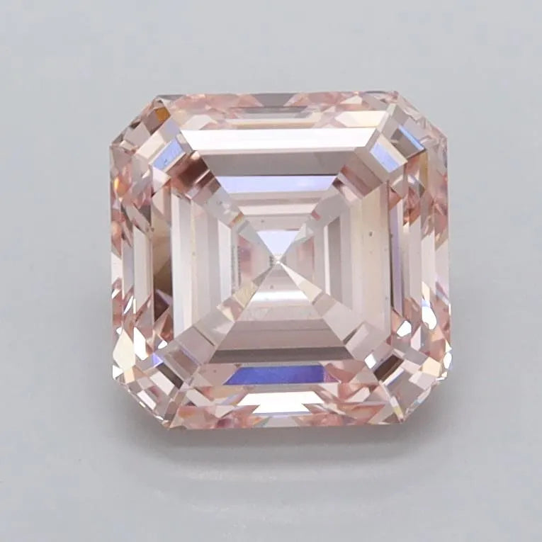 1.55ct Asscher Lab Grown Diamond (Colour Fancy Intense Pink, Clarity VS2, IGI Certified)
