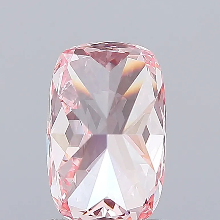 1.55ct Cushion modified Lab Grown Diamond (Colour Fancy Vivid Pink, Clarity VS1, IGI Certified)