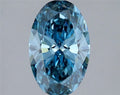 1.55ct Oval Lab Grown Diamond (Colour Fancy Vivid Blue, Clarity VS1, IGI Certified)