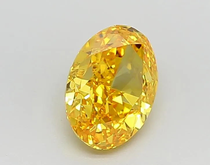 1.55ct Oval Lab Grown Diamond (Colour Fancy Vivid Yellow, Clarity VS1, IGI Certified)