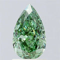 1.55ct Pear Lab Grown Diamond (Colour Fancy Vivid Green, Clarity VS1, IGI Certified)