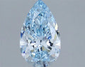 1.56ct Pear Lab Grown Diamond (Colour Fancy Vivid Blue, Clarity VS1, IGI Certified)