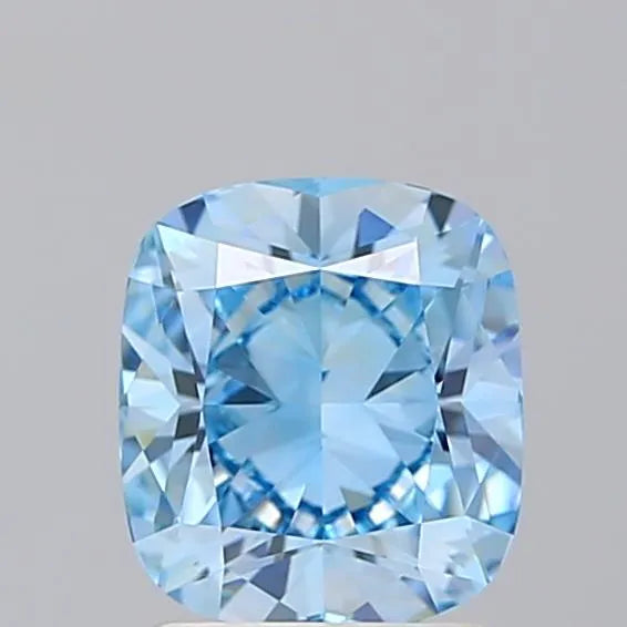 1.57ct Cushion brilliant Lab Grown Diamond (Colour Fancy Intense Blue, Clarity VVS2, IGI Certified)