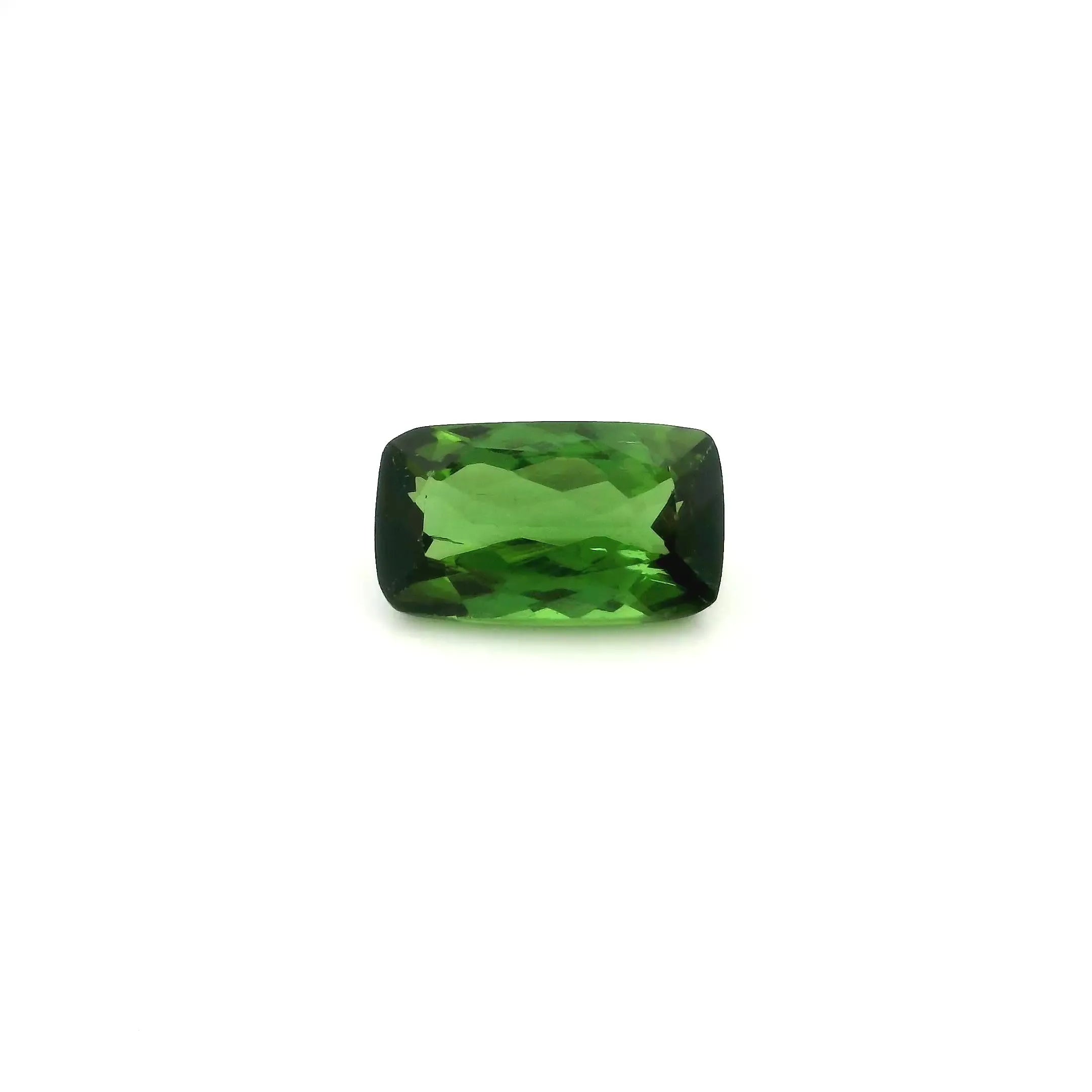 1.58ct Cushion Natural Tourmaline (Colour Green, Clarity Slightly Included, Cut Faceted)