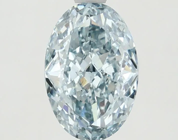 1.58ct Oval Lab Grown Diamond (Colour Fancy Intense Green Blue, Clarity VS1, IGI Certified)