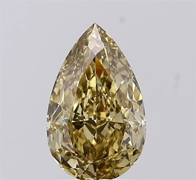 1.59ct Pear Lab Grown Diamond (Colour Fancy Gray Yellow, Clarity VVS2, IGI Certified)
