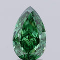 1.72ct Pear Lab Grown Diamond (Colour Fancy Vivid Green, Clarity VVS2, IGI Certified)
