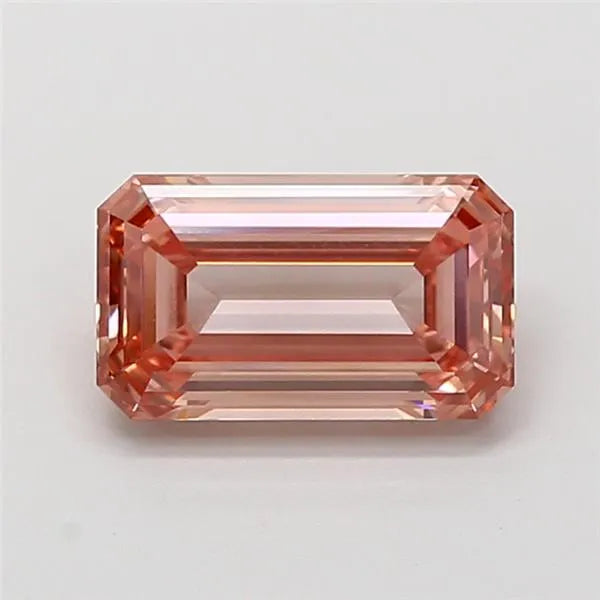 1.79ct Emerald Lab Grown Diamond (Colour Fancy Intense Brownish Pink, Clarity VVS2, IGI Certified)