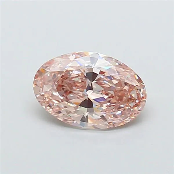 1.80ct Oval Lab Grown Diamond (Colour Light Pinkish Brown, Clarity VS2, IGI Certified)