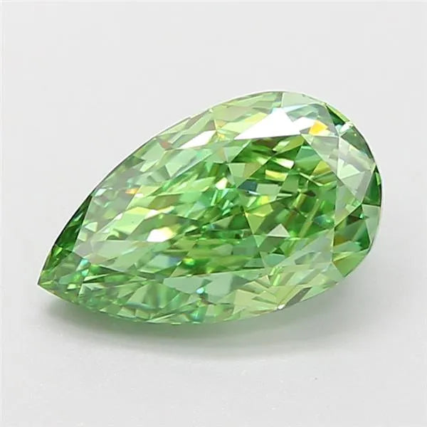 1.80ct Pear Lab Grown Diamond (Colour Fancy Vivid Green, Clarity VS1, IGI Certified)
