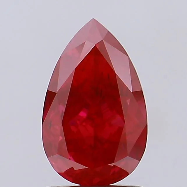 1.80ct Pear Lab Grown Diamond (Colour Fancy Vivid Red, Clarity VS2, Uncertified)