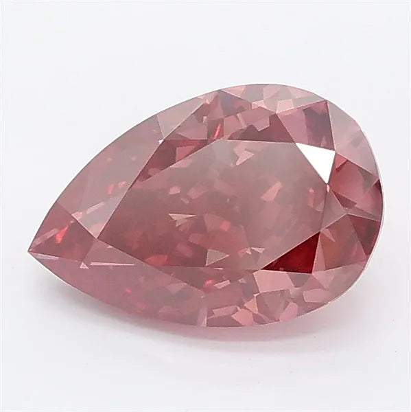 1.81ct Pear Lab Grown Diamond (Colour Fancy Deep Pink, Clarity VS1, IGI Certified)