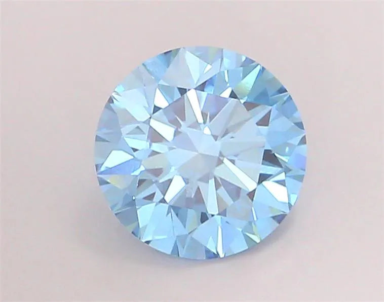 1.86ct Round Lab Grown Diamond (Colour Fancy Vivid Blue, Clarity VS2, Cut ID, IGI Certified)
