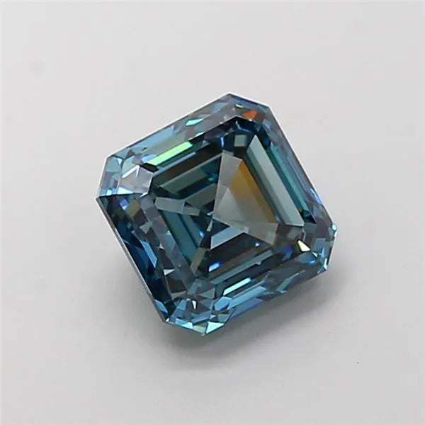 1.91ct Asscher Lab Grown Diamond (Colour Fancy Vivid Blue, Clarity VS1, IGI Certified)