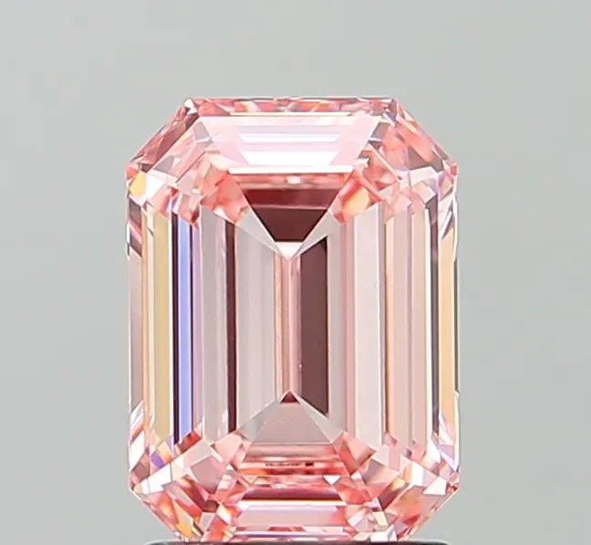 1.94ct Emerald Lab Grown Diamond (Colour Fancy Intense Pink, Clarity VVS2, IGI Certified)