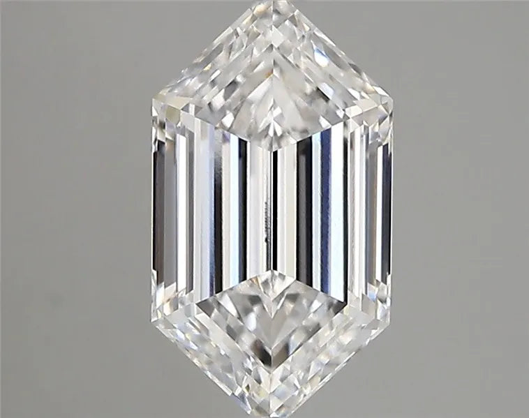 1.96ct Hexagonal Lab Grown Diamond (Colour D, Clarity VVS1, IGI Certified)