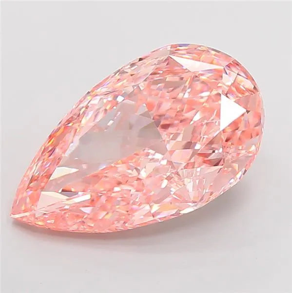 10.01ct Pear Lab Grown Diamond (Colour Fancy Vivid Pink, Clarity VVS2, IGI Certified)